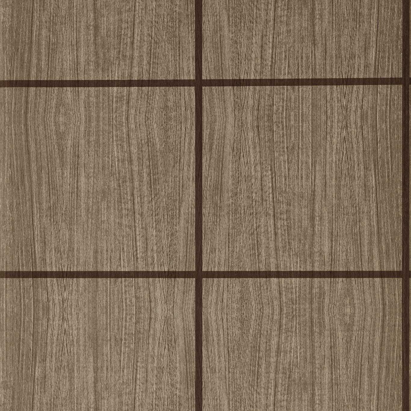 HARLEQUIN Wood Blocks Wallpaper Plains , Textures Walnut,Gloss  Rotary/Gravure Wide Width - HKAW113198