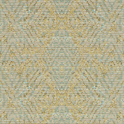 HARLEQUIN Hansha Wallpaper Geometric Buttermilk,Sky  Digital Printed Wallpaper - HKAW113212