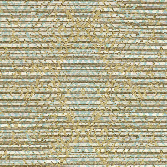 HARLEQUIN Hansha Wallpaper Geometric Buttermilk,Sky  Digital Printed Wallpaper - HKAW113212