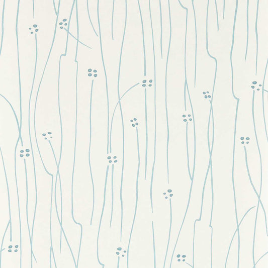 HARLEQUIN Eizou Wallpaper Abstract , Graphic Sky, Indigo, Chalk  Digital Printed Wallpaper - HKAW113214