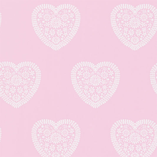 HARLEQUIN Sweet Heart Wallpaper Kids Soft Pink  Gravure Printed Wallpaper - HKID110539