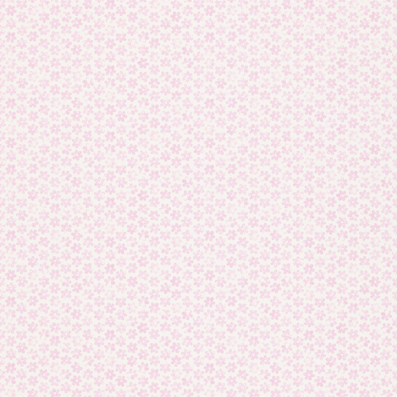 HARLEQUIN Ditsy Daisy Wallpaper Kids Soft Pink  Gravure Printed Wallpaper - HKID110550