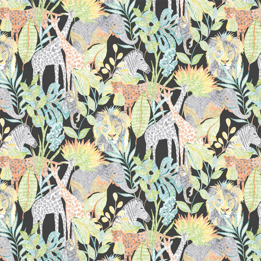 HARLEQUIN Into The Wild Wallpaper Animals Midnight Jungle  Gravure Printed Wallpaper - HLTF112649