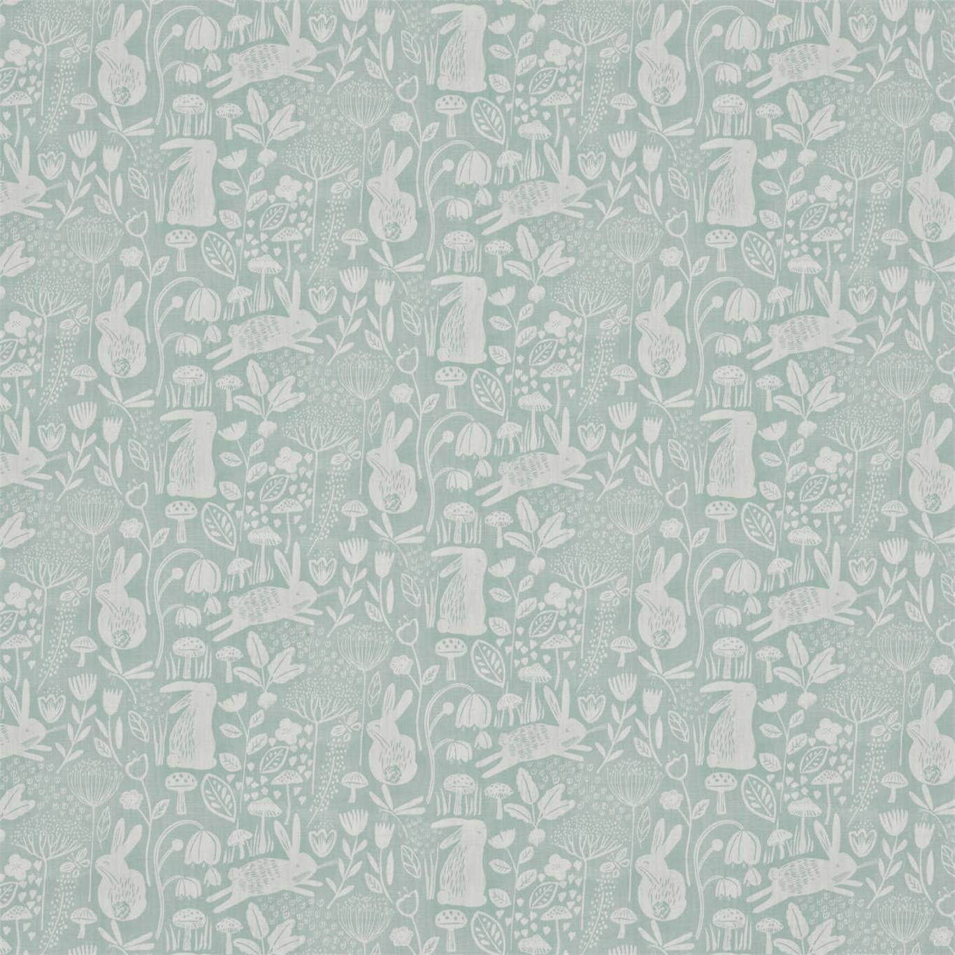 HARLEQUIN Into The Meadow Fabric Animals Duck egg   - HLTF120937