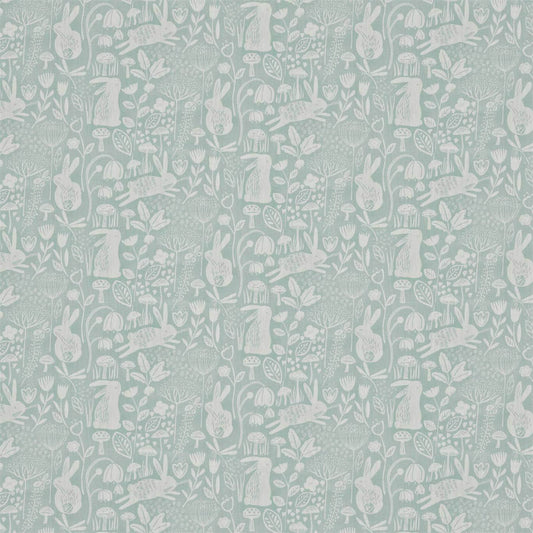 HARLEQUIN Into The Meadow Fabric Animals Duck egg   - HLTF120937