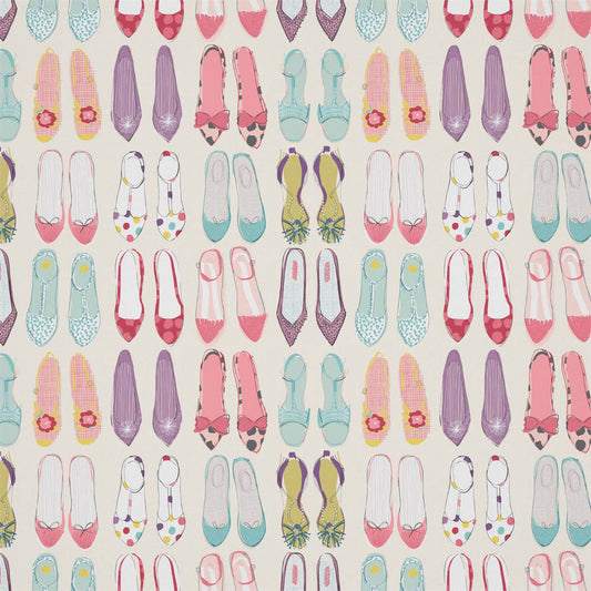 HARLEQUIN World At Your Feet Fabric Abstract , Graphic Pebble,Blossom,Sky   - HLTF120943