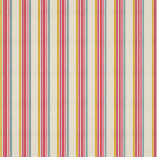 HARLEQUIN Helter Skelter Stripe Fabric Stripes Cherry,Blossom,Pineapple,Sky   - HLTF133542