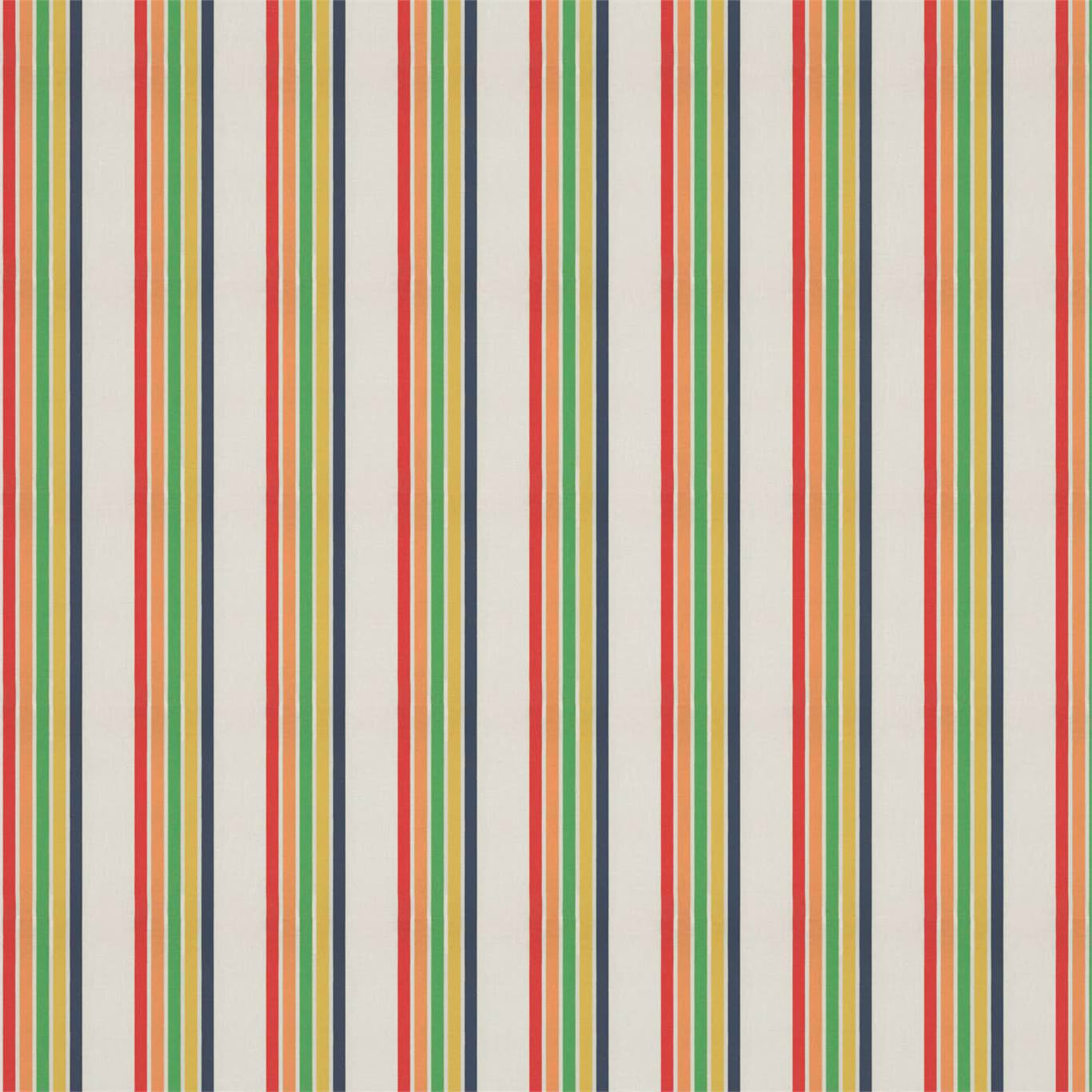 HARLEQUIN Helter Skelter Stripe Fabric Stripes Navy,Poppy,Apricot,Gecko   - HLTF133543