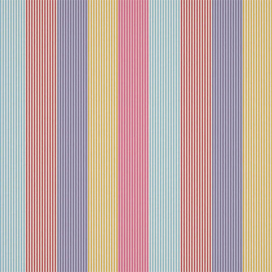 HARLEQUIN Funfair Stripe Fabric Stripes Grape,Cherry,Pineapple,Blossom   - HLTF133544