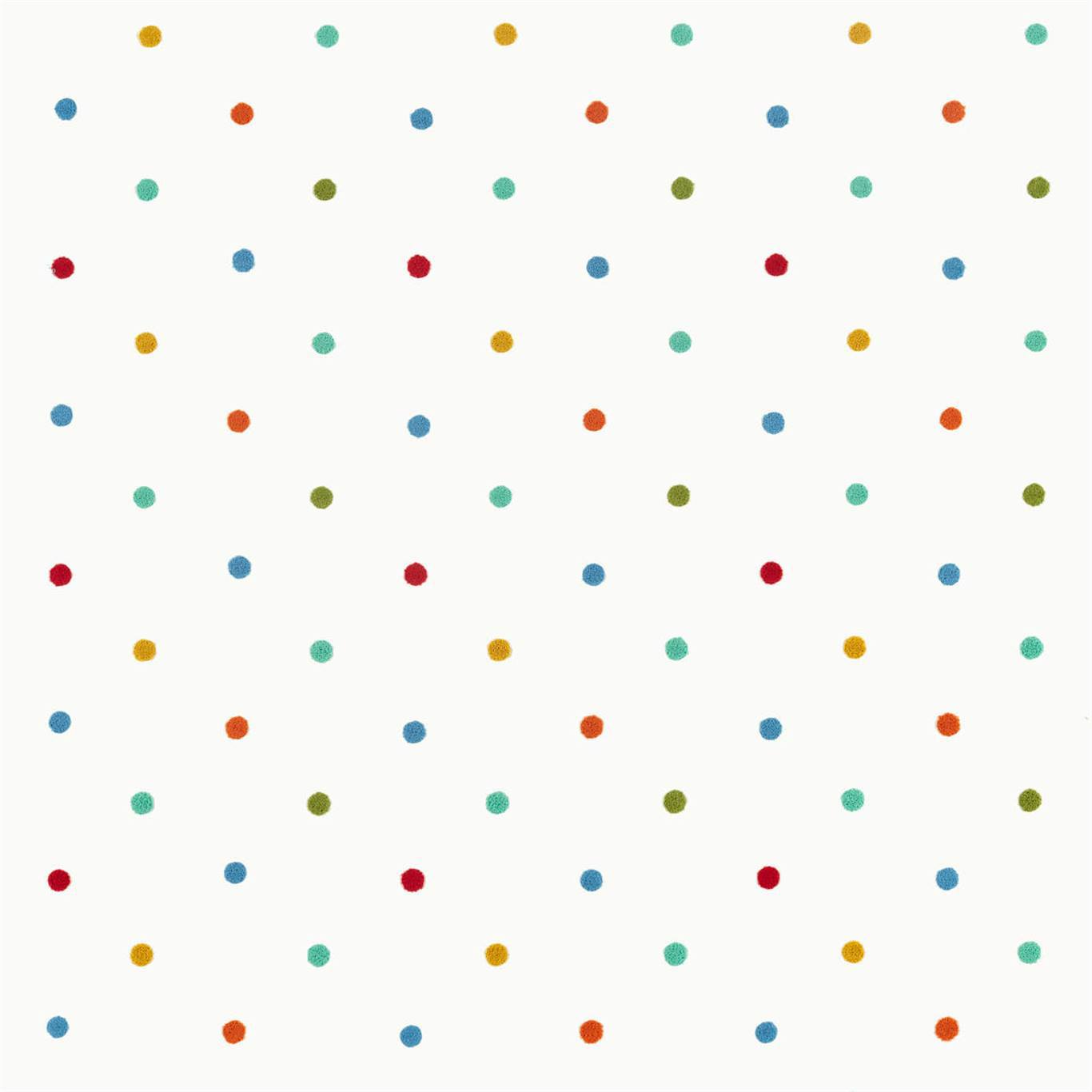 HARLEQUIN Bon Bon Fabric Spots Poppy,Marine,Aqua,Gecko   - HLTF133550