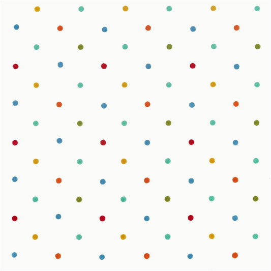 HARLEQUIN Bon Bon Fabric Spots Poppy,Marine,Aqua,Gecko   - HLTF133550