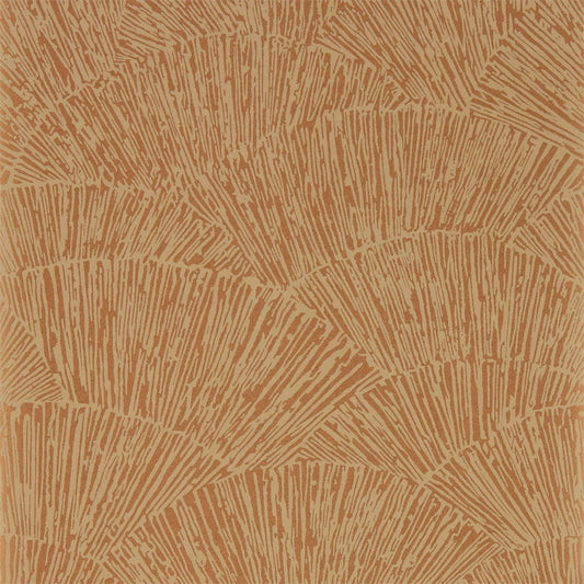 HARLEQUIN Tessen Wallpaper Abstract , Graphic Copper  Rotary Printed Wallpaper - HM6W112179
