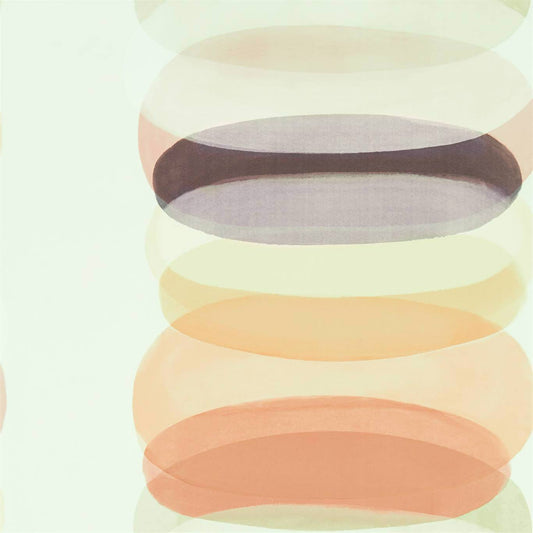 HARLEQUIN Elliptic Wallpaper Stripes Plum  Gravure Printed Wallpaper - HM6W112193