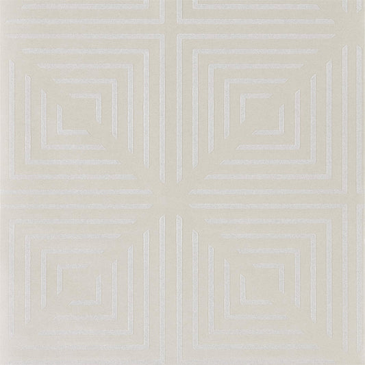 HARLEQUIN OUTLET Radial Wallpaper Geometric Oyster,Pearl   - HMFW111551