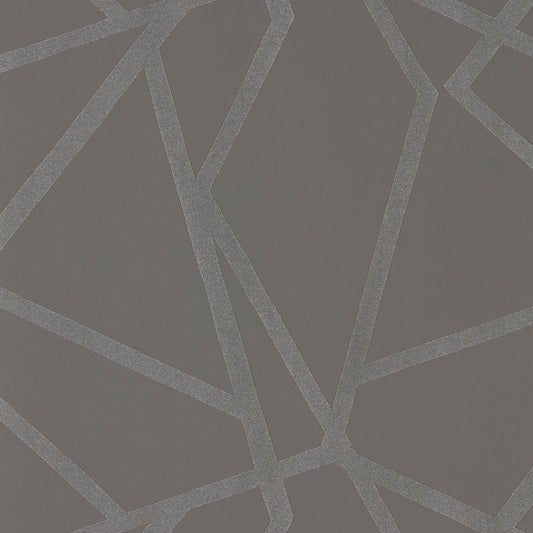 HARLEQUIN Sumi Shimmer Wallpaper Geometric Flint  Gravure - Wide Width Printed Wallpaper - HMFW111571
