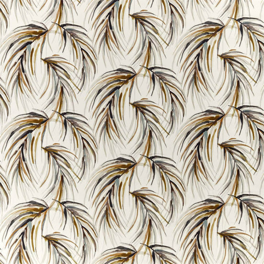 HARLEQUIN Alvaro Fabric Leaves , Trees Honey,Slate,Topaz   - HMIF120899