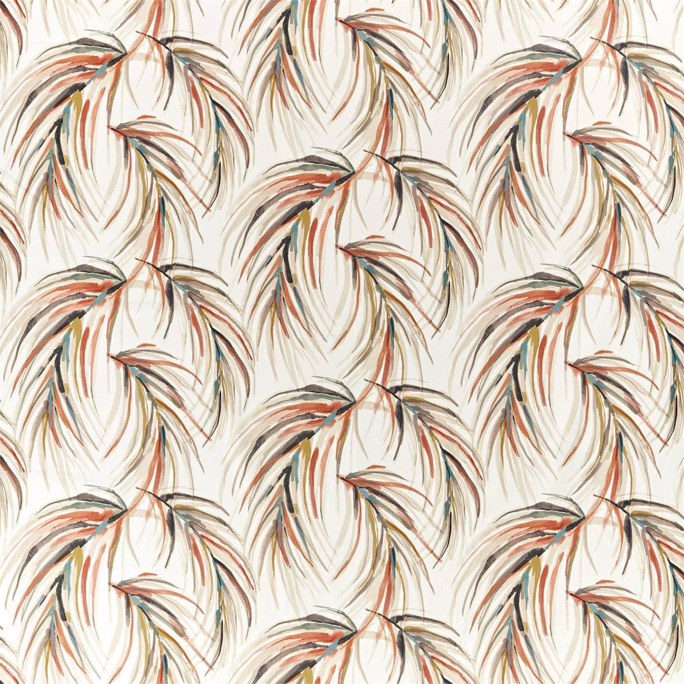 HARLEQUIN Alvaro Fabric Leaves , Trees Harissa,Jute,Jet   - HMIF120901