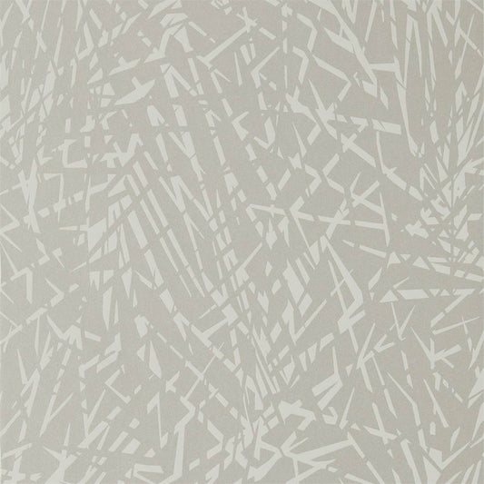 HARLEQUIN Lorenza Wallpaper Abstract , Graphic Platinum  Rotary Printed Wallpaper - HMIW112231