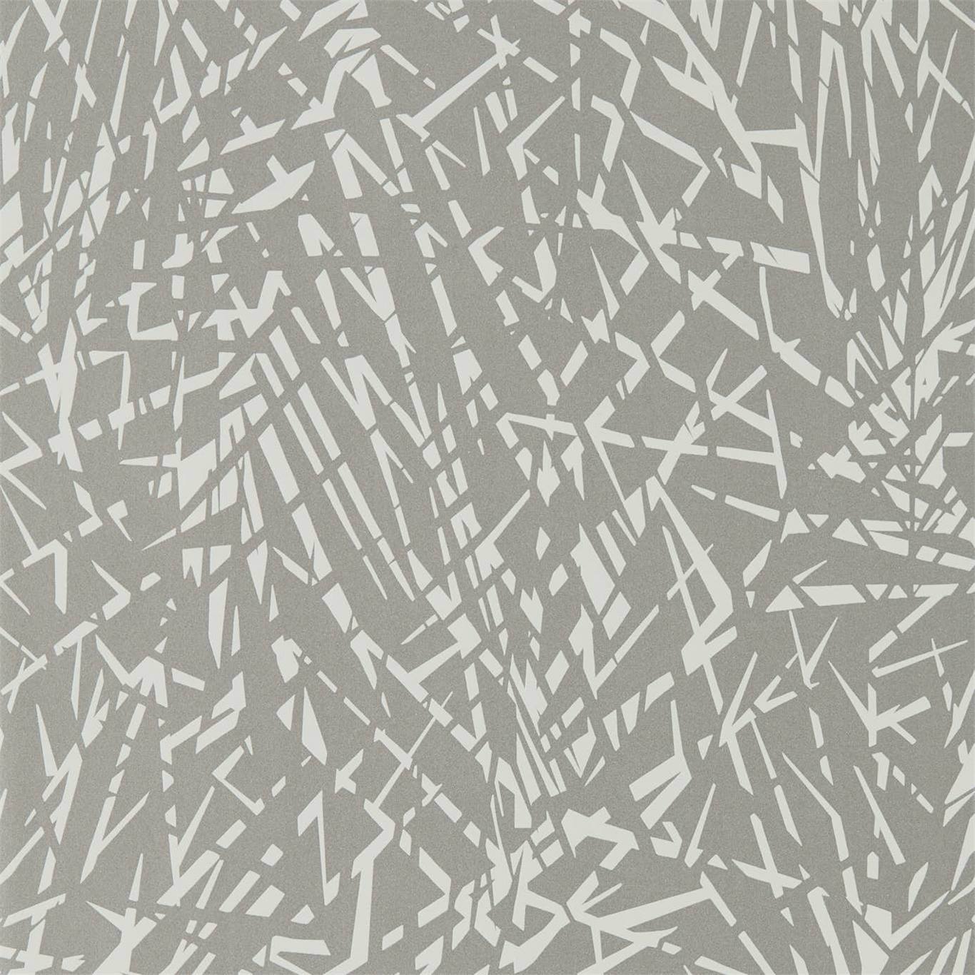 HARLEQUIN Lorenza Wallpaper Abstract , Graphic Pewter  Rotary Printed Wallpaper - HMIW112234