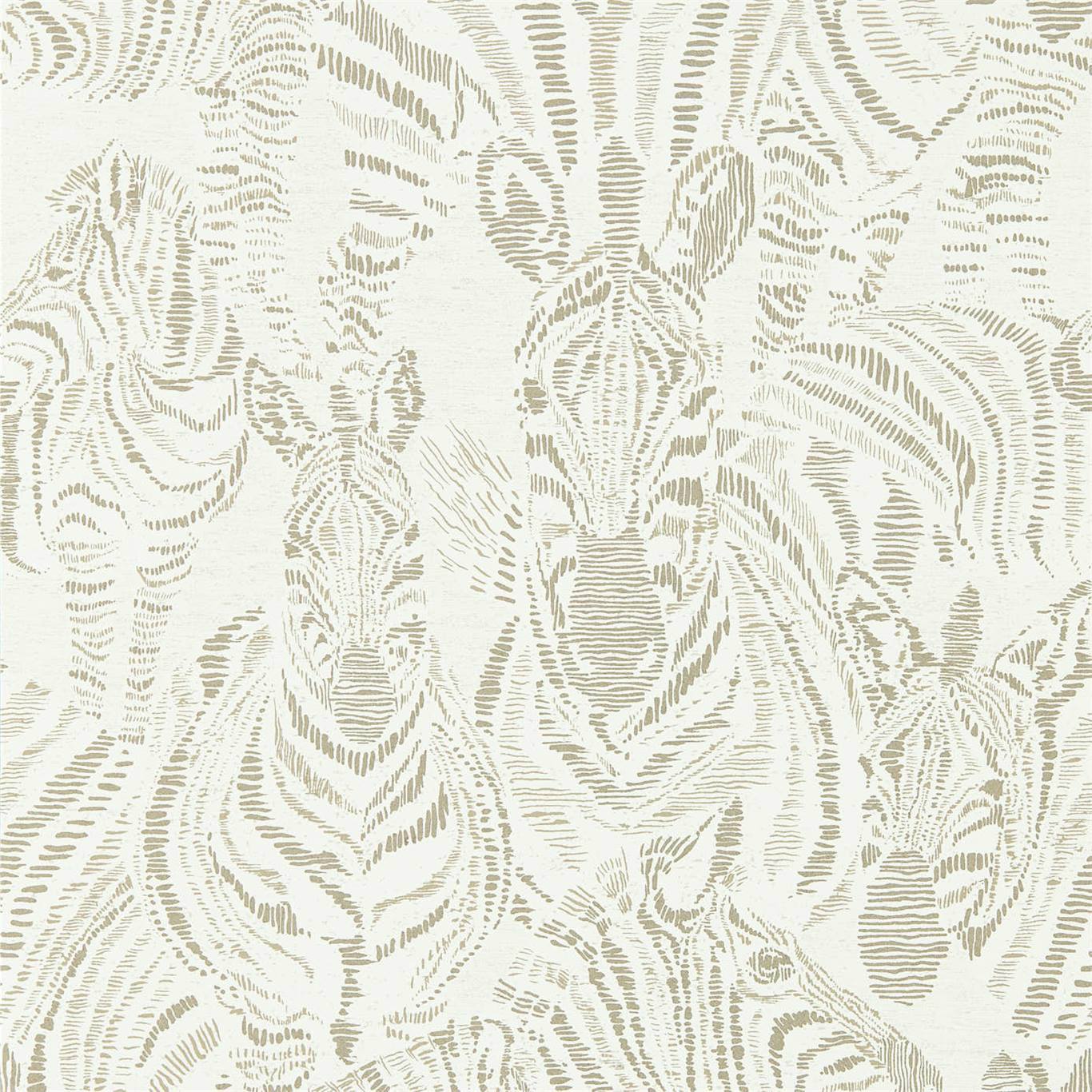 HARLEQUIN Nirmala Wallpaper Animals Gilver,Oyster  Rotary/Gravure Wallpaper - HMIW112240