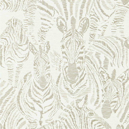 HARLEQUIN Nirmala Wallpaper Animals Gilver,Oyster  Rotary/Gravure Wallpaper - HMIW112240