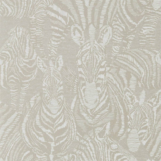HARLEQUIN Nirmala Wallpaper Animals Platinum,Chalk  Rotary/Gravure Wallpaper - HMIW112241