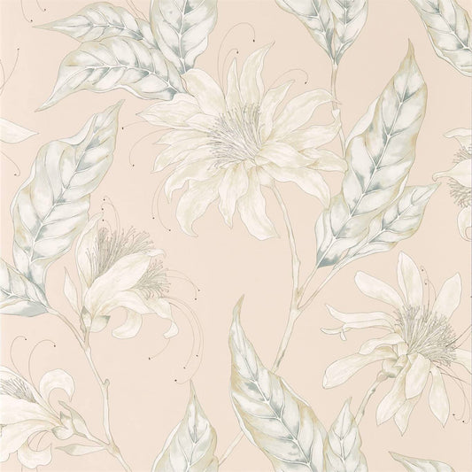 HARLEQUIN Ananda Wallpaper Contemporary, Floral Blush  Rotary/Gravure Wide Width Printed Wallpaper - HMIW112253