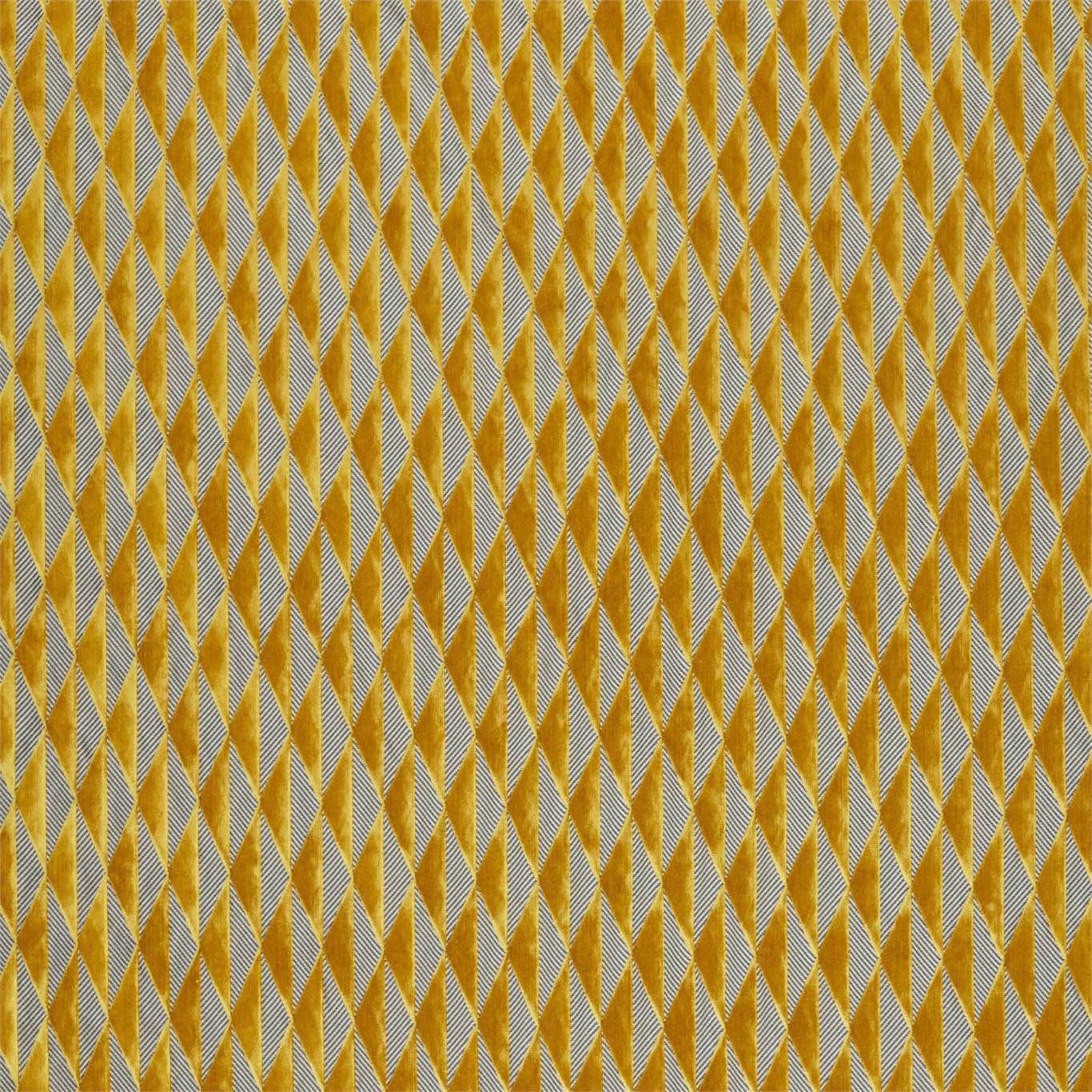 Gold diamond geometric pattern with light gray accents; textile texture, bold repeating diamonds.