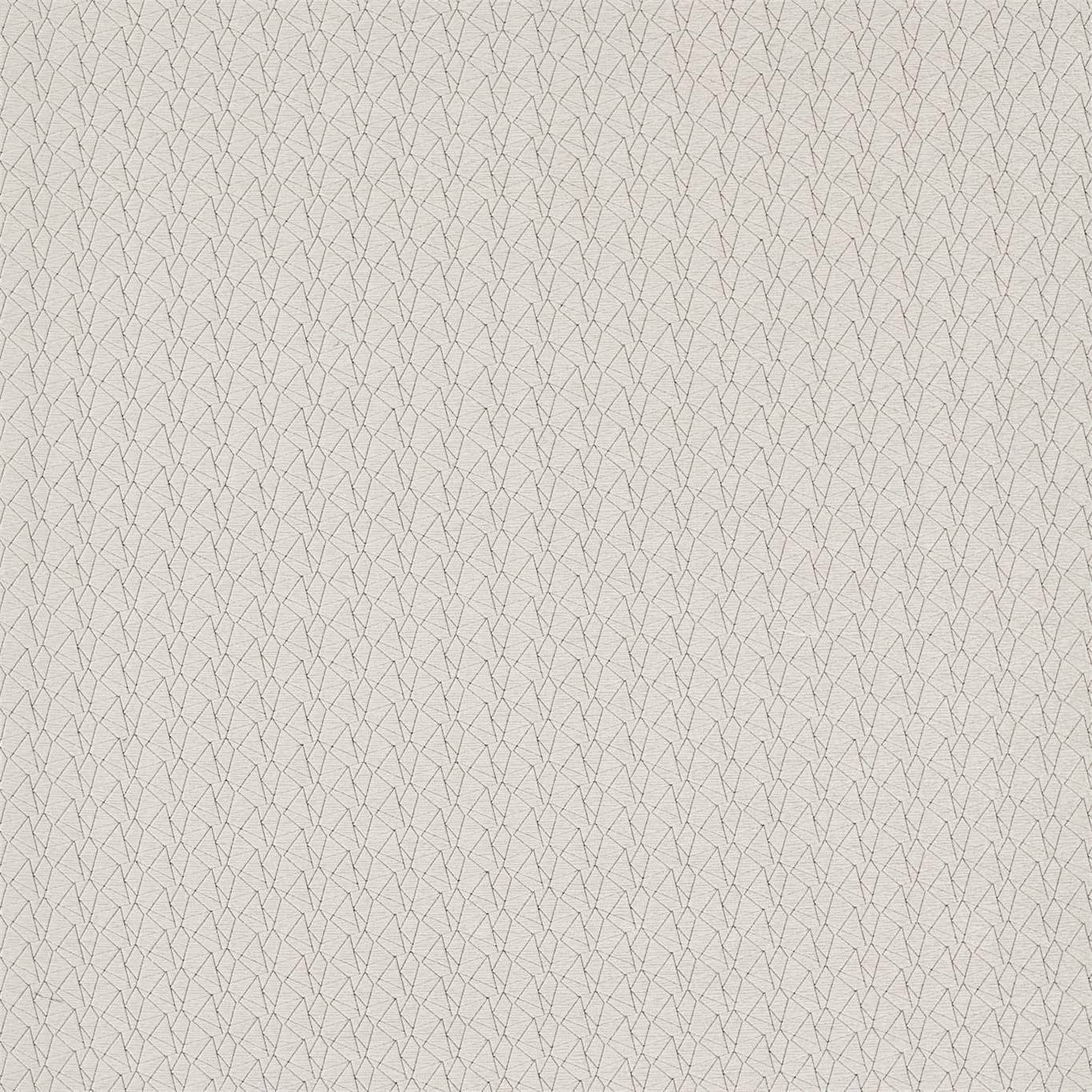 Beige fabric with a subtle taupe geometric lattice of small diamonds.