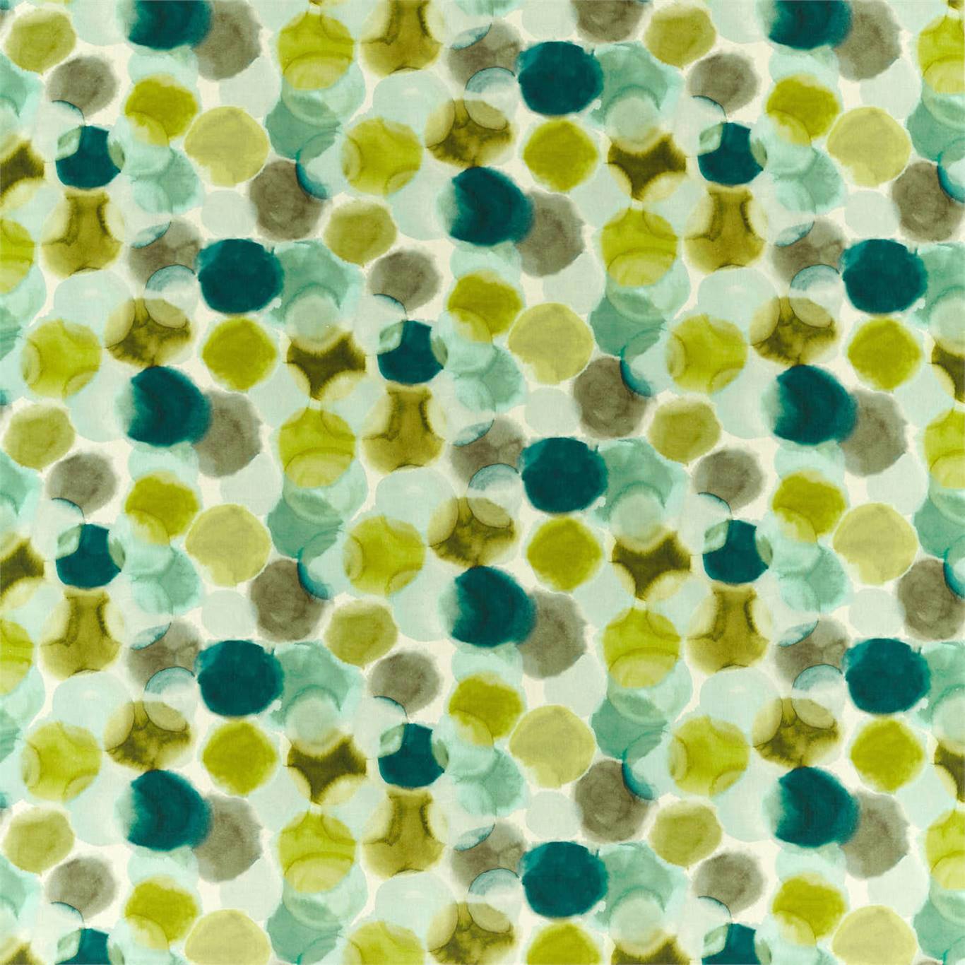 HARLEQUIN Selenic Fabric Spots Chartreuse,Topaz   - HMMF120845