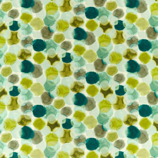 HARLEQUIN Selenic Fabric Spots Chartreuse,Topaz   - HMMF120845