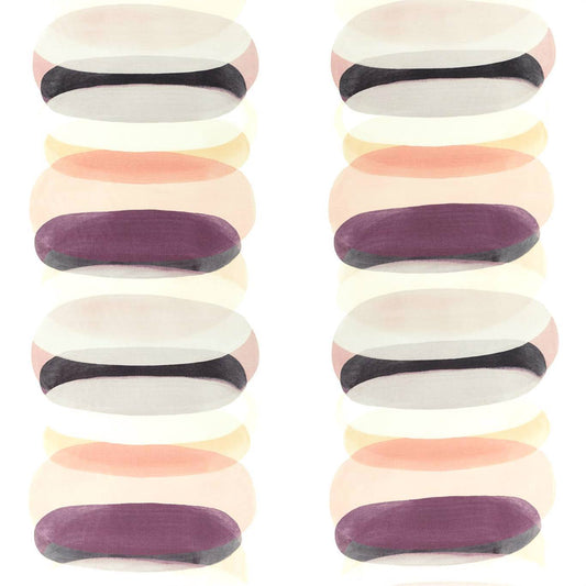 HARLEQUIN Elliptic Fabric Stripes Plum   - HMMF120850