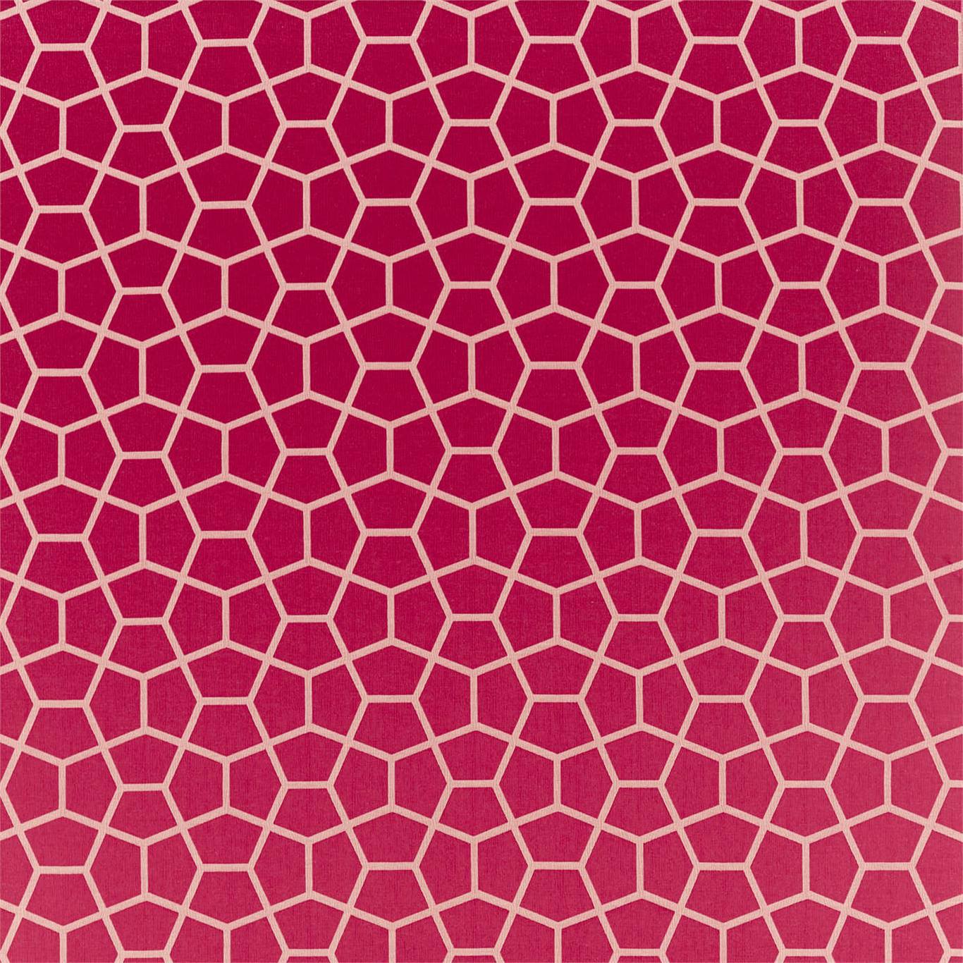 HARLEQUIN Glyptic Fabric Geometric Cherry   - HMMF132998