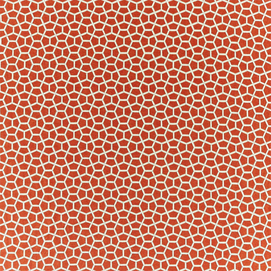 HARLEQUIN Cubica Fabric Geometric Cayenne   - HMMF133003