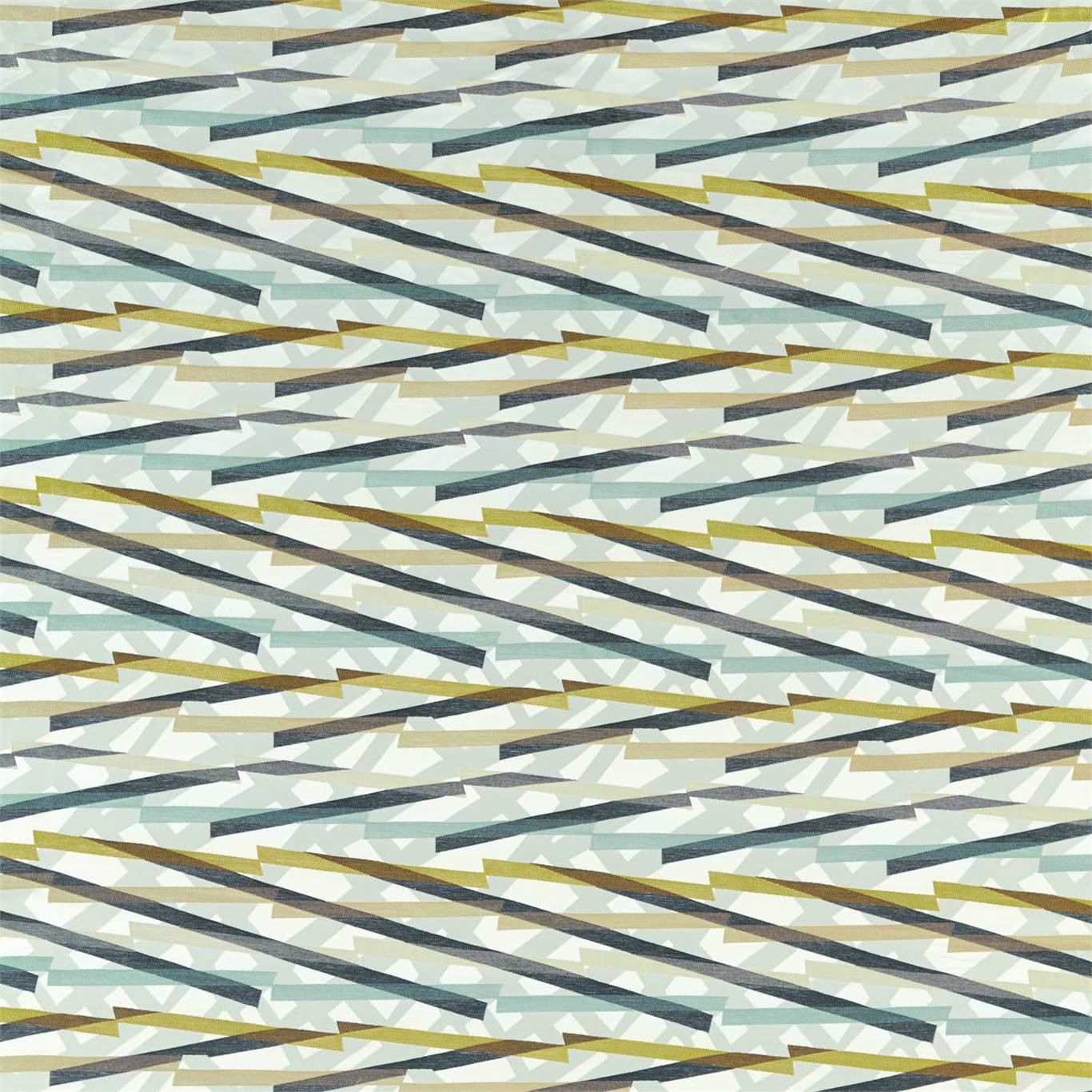 HARLEQUIN Diffinity Fabric Geometric Gold,Topaz   - HMMF133019