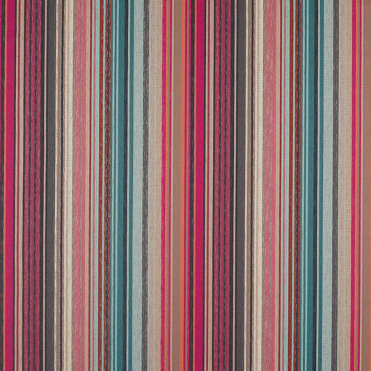 HARLEQUIN Spectro Stripe Fabric Stripes Cerise,Marine,Coral   - HMNI132826