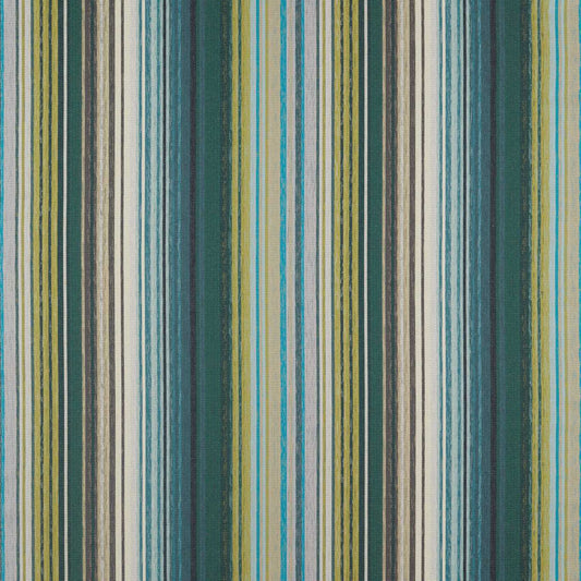 HARLEQUIN Spectro Stripe Fabric Stripes Emerald,Marine,Lichen   - HMNI132827