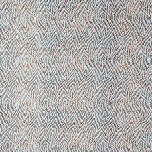 HARLEQUIN Kameni  Fabric Geometric Marine,Rust   - HMNI132828