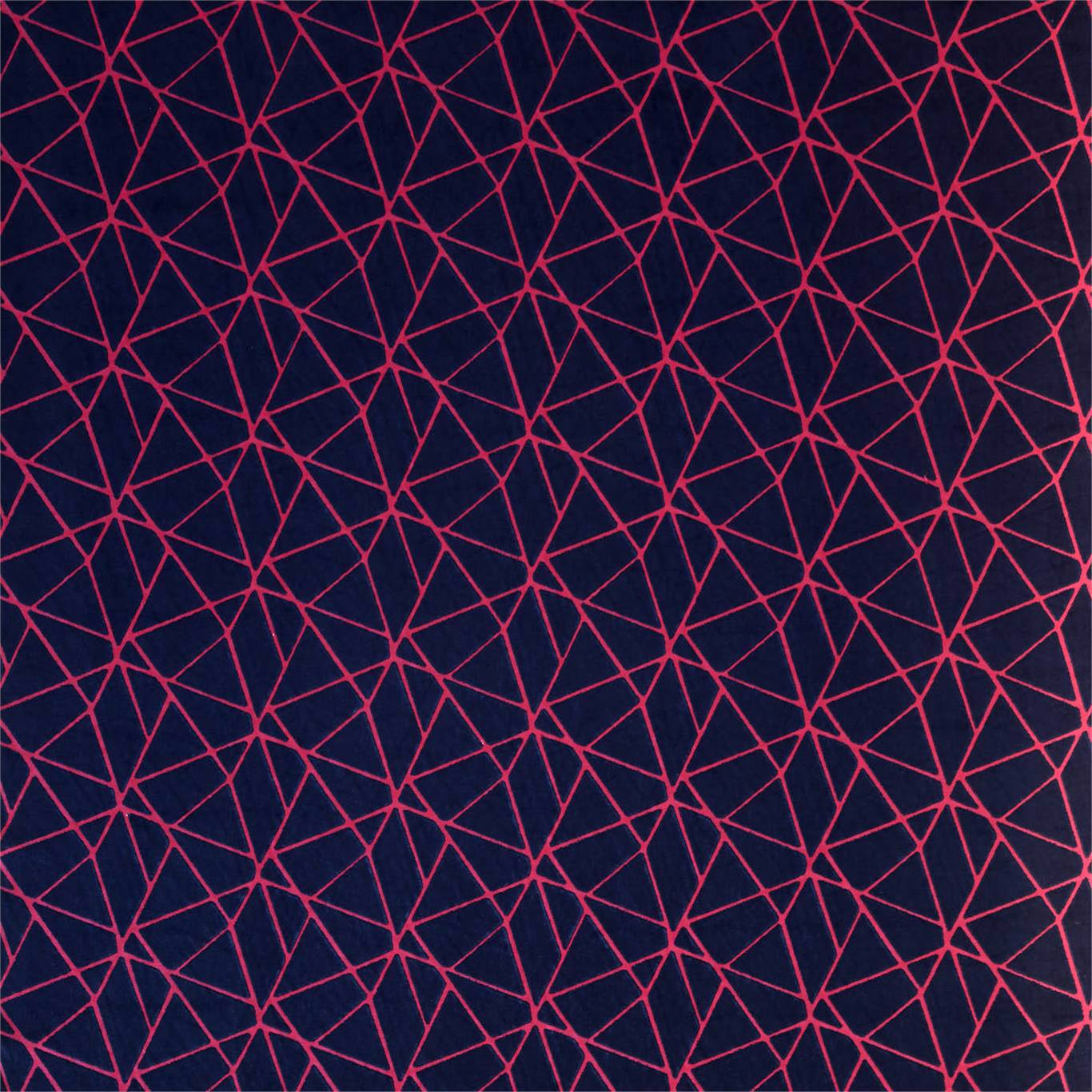 HARLEQUIN Zola Fabric Geometric Neptune,Cerise   - HMNI132839