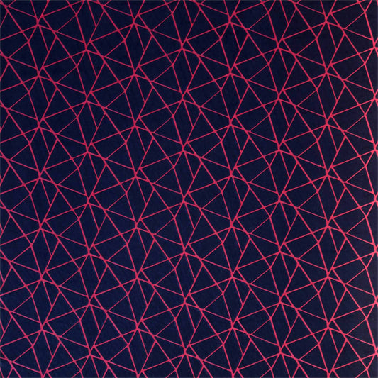 HARLEQUIN Zola Fabric Geometric Neptune,Cerise   - HMNI132839