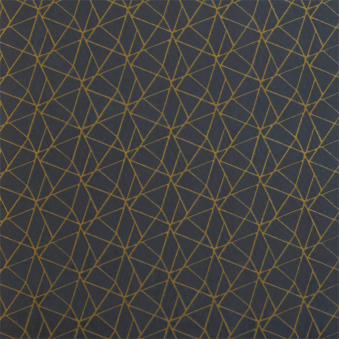 HARLEQUIN Zola Fabric Geometric Charcoal,Gold   - HMNI132840