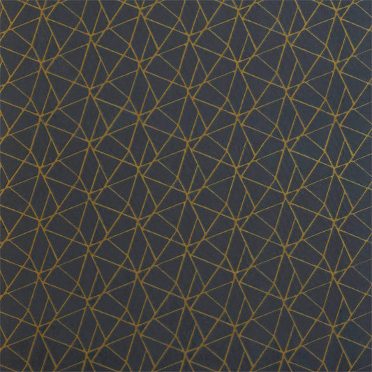 HARLEQUIN Zola Fabric Geometric Charcoal,Gold   - HMNI132840