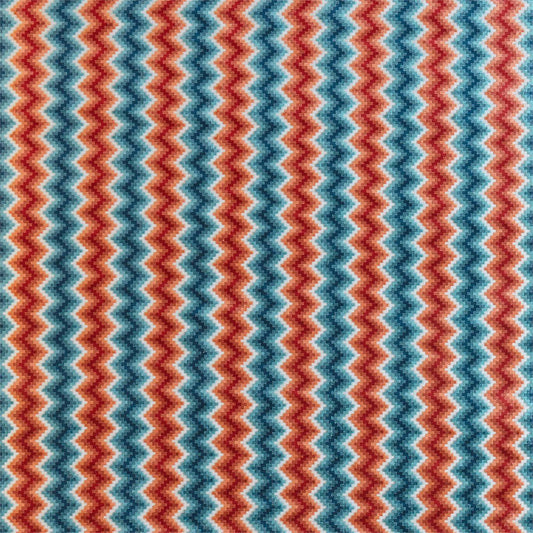 HARLEQUIN Maseki  Fabric Geometric Marine,Russet   - HMNI132850