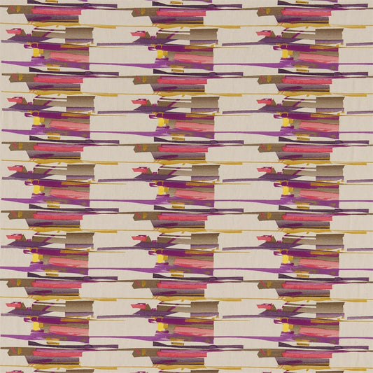 HARLEQUIN Zeal Fabric Other Coral,Gold,Amethyst   - HMOD130697