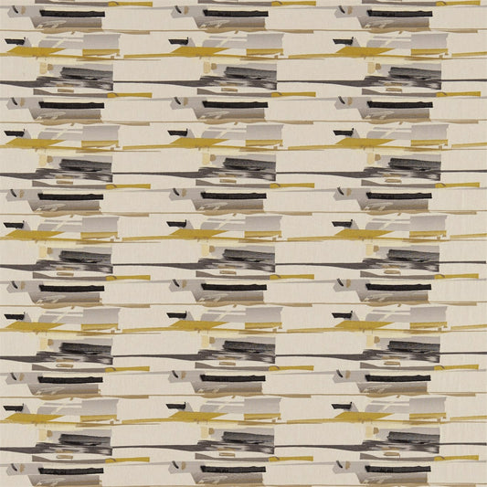 HARLEQUIN Zeal Fabric Other Charcoal,Mustard,Onyx   - HMOD130698