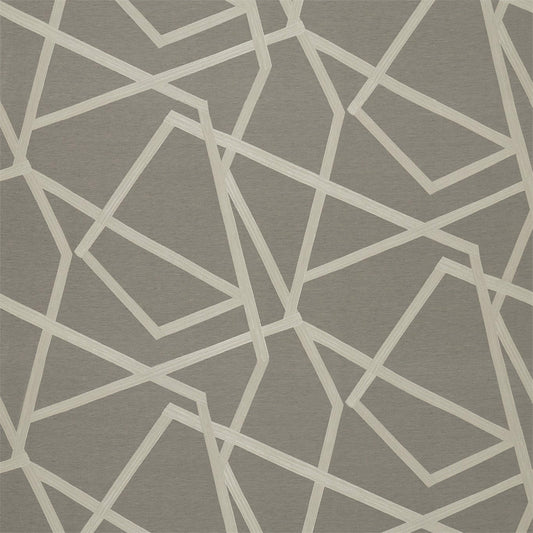 HARLEQUIN Sumi Fabric Geometric Linen,Stone   - HMOE132218