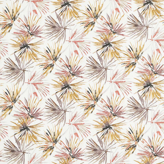 HARLEQUIN Aucuba Fabric Abstract , Graphic Paprika,Ochre   - HMOE132241