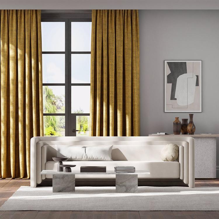 HARLEQUIN Osamu Fabric Plains , Textures Mustard   - HMOF131438