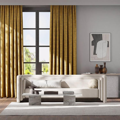 HARLEQUIN Osamu Fabric Plains , Textures Mustard   - HMOF131438