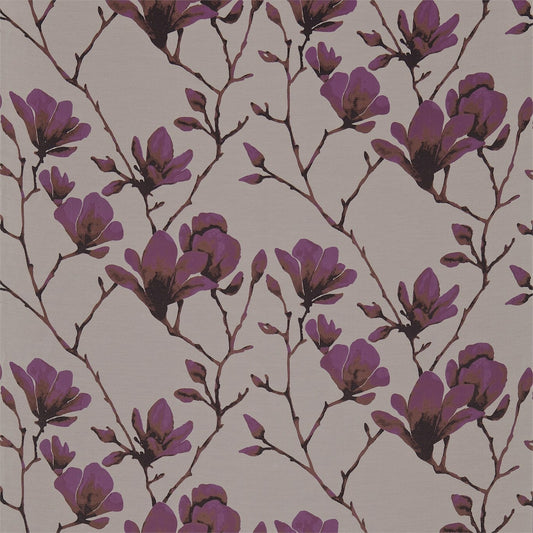 HARLEQUIN Lotus Fabric Contemporary, Floral Bronze,Magenta   - HMOS131350